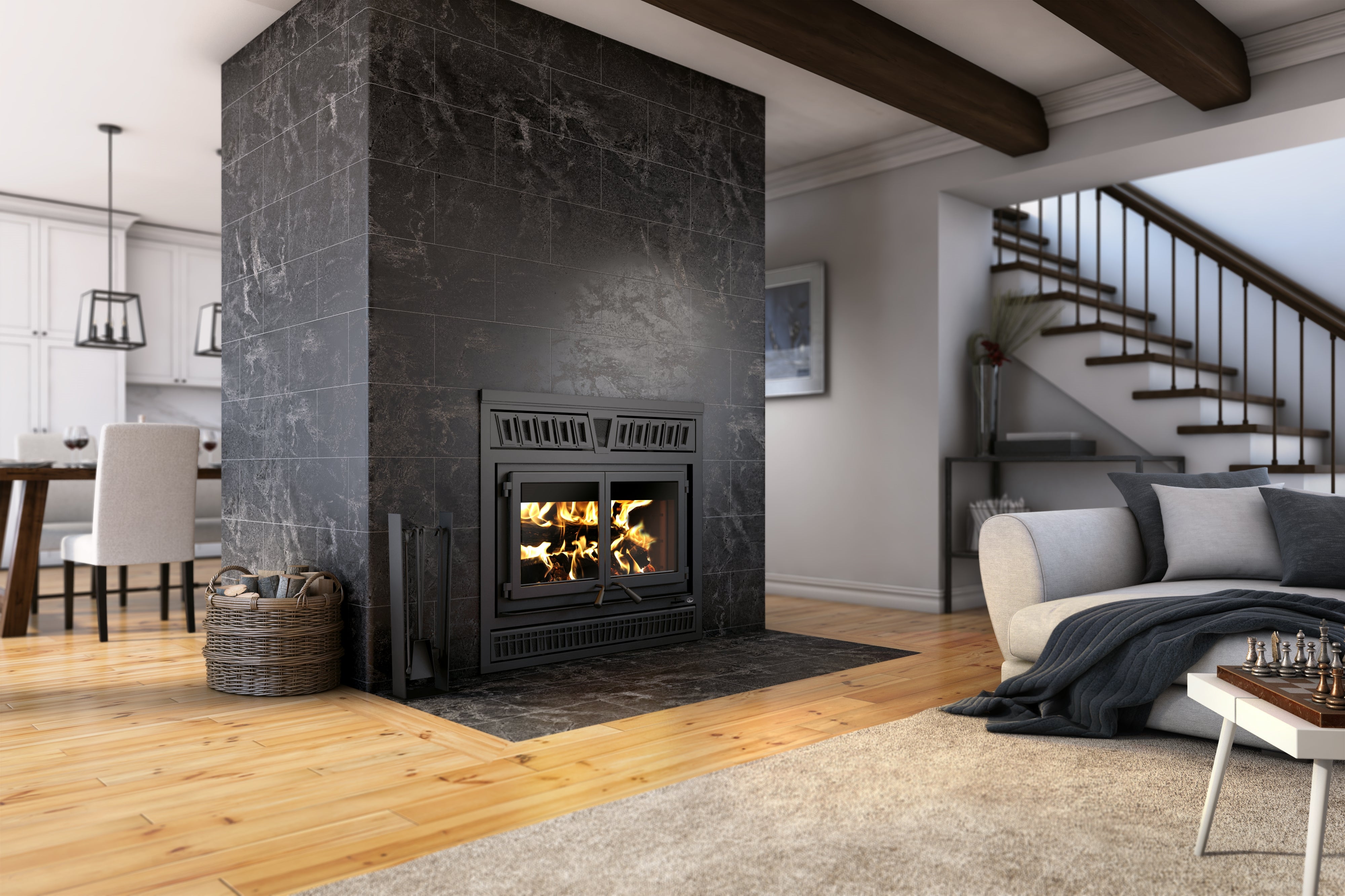 Valcourt Waterloo Wood Fireplace - FP15