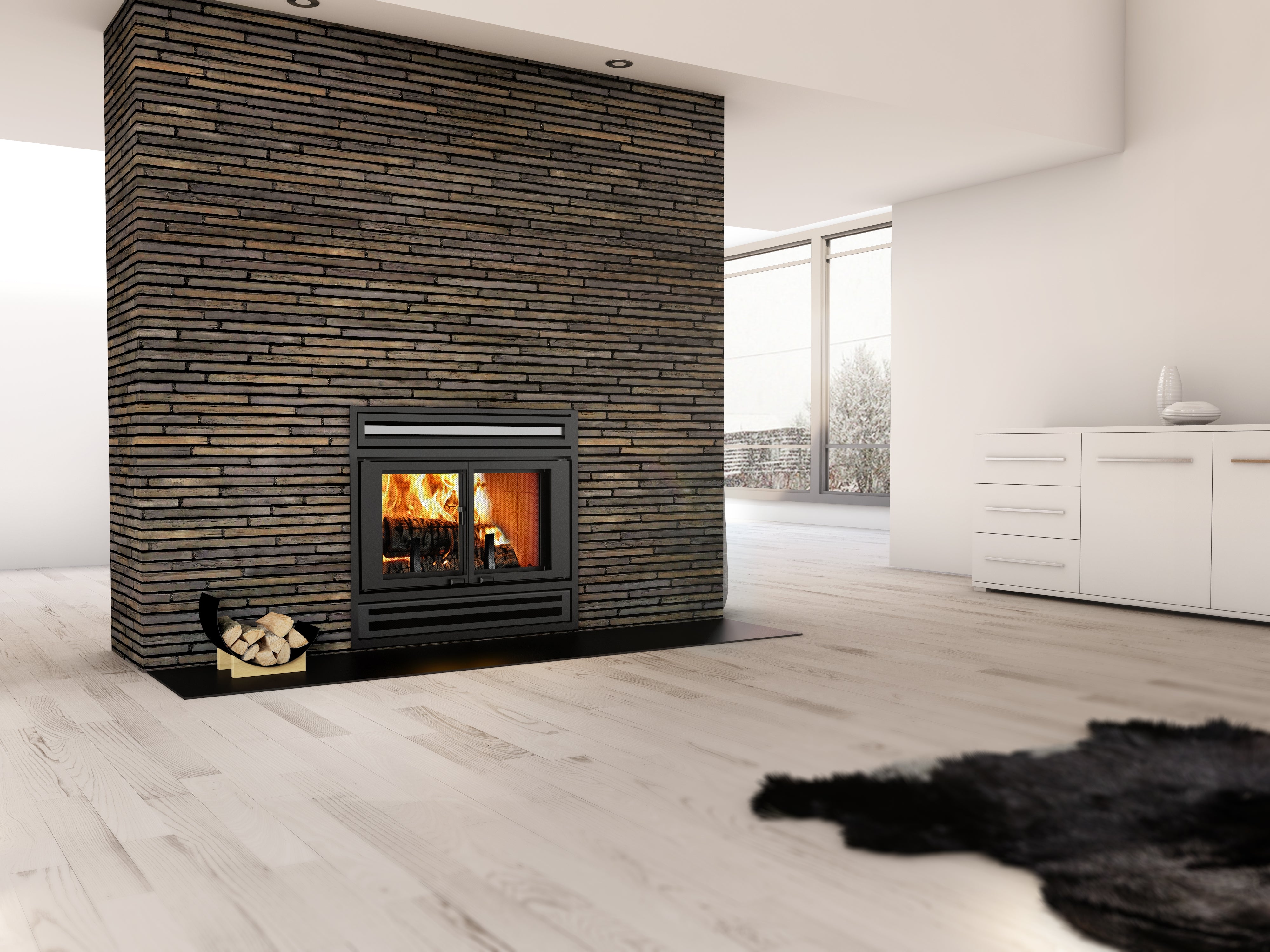 Valcourt Manoir Decorative Wood Fireplace - FP1LM