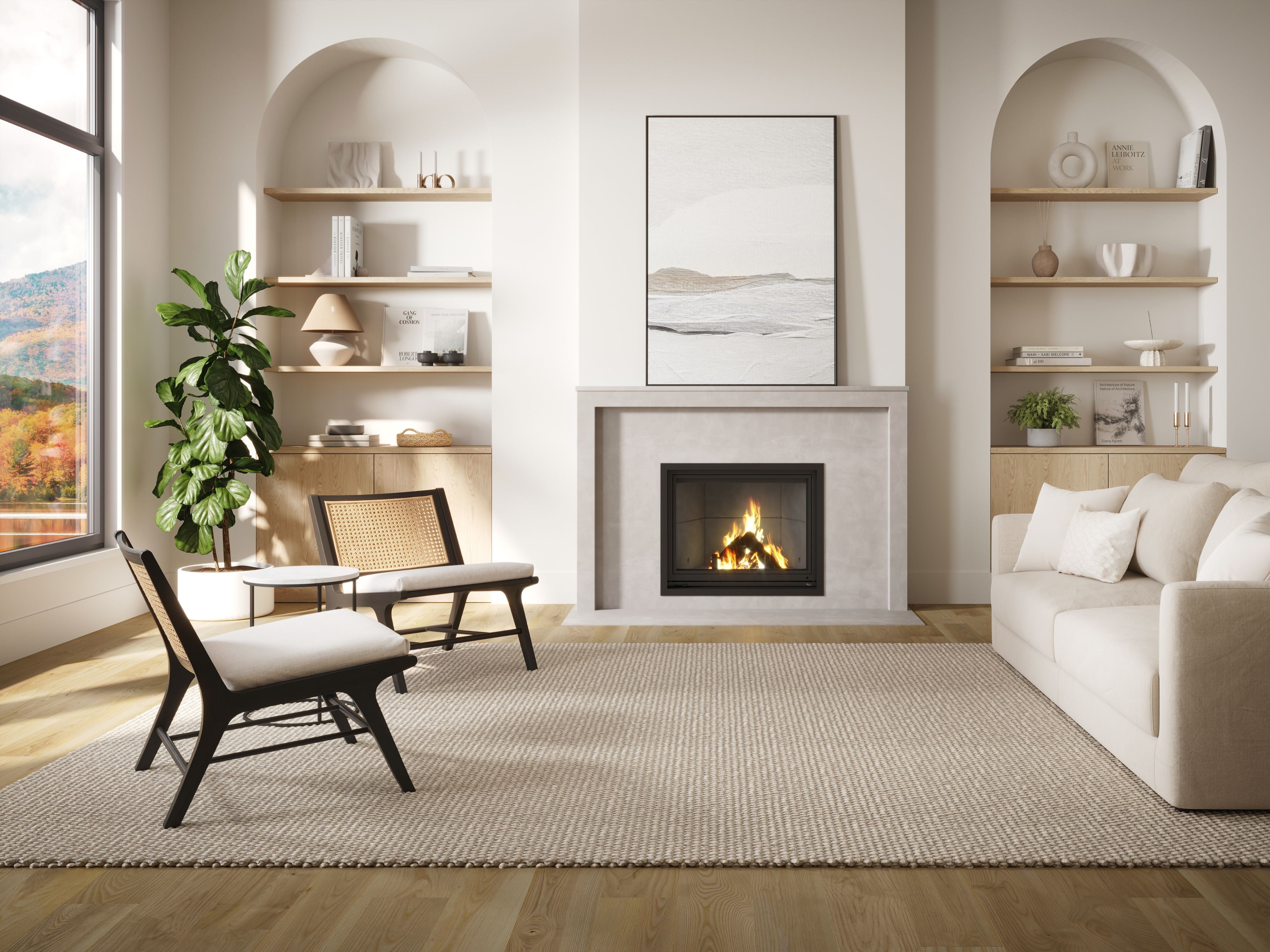 Valcourt Antoinette Decorative Wood Fireplace - FP7D
