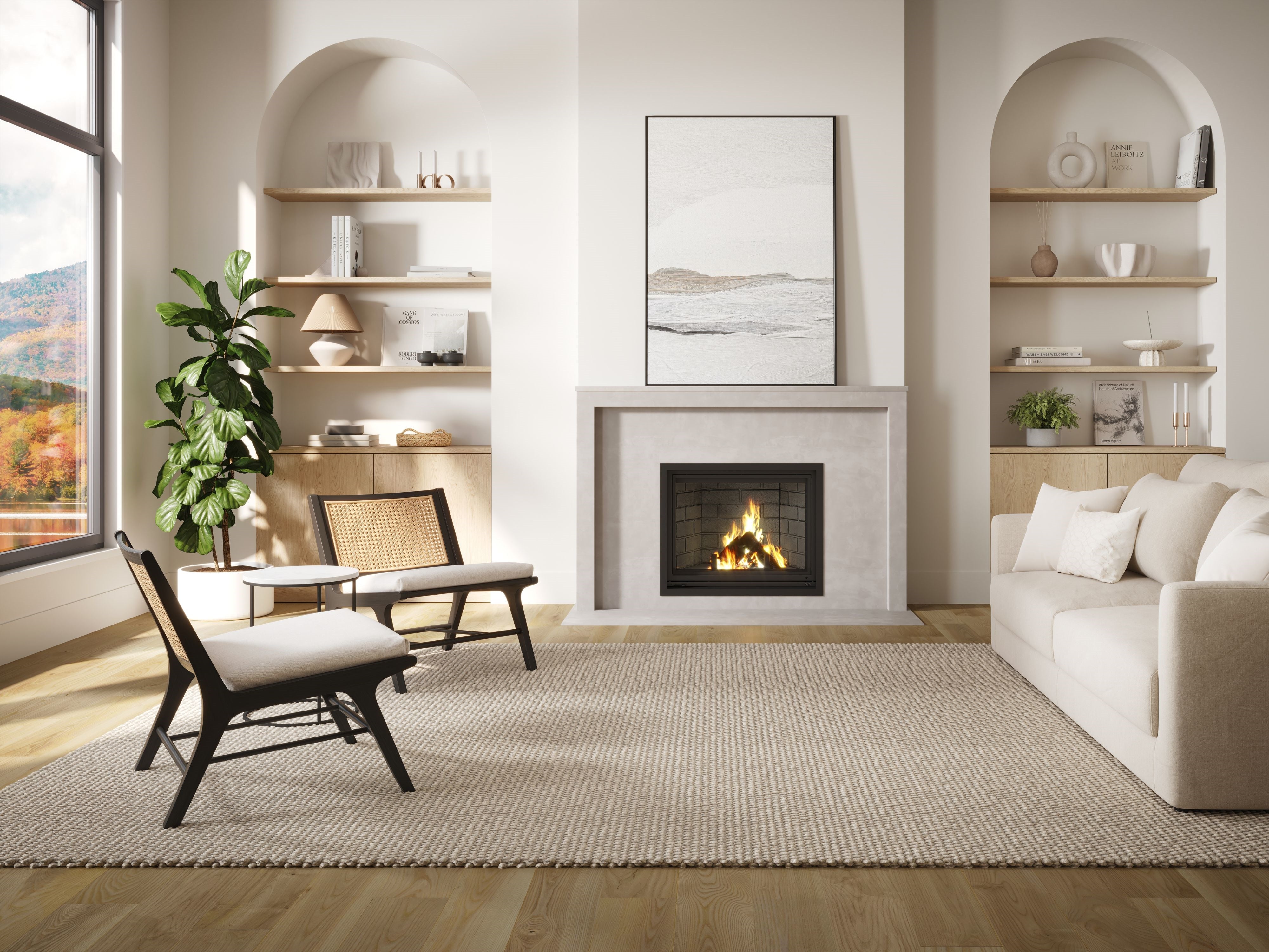 Valcourt Antoinette Decorative Wood Fireplace - FP7D