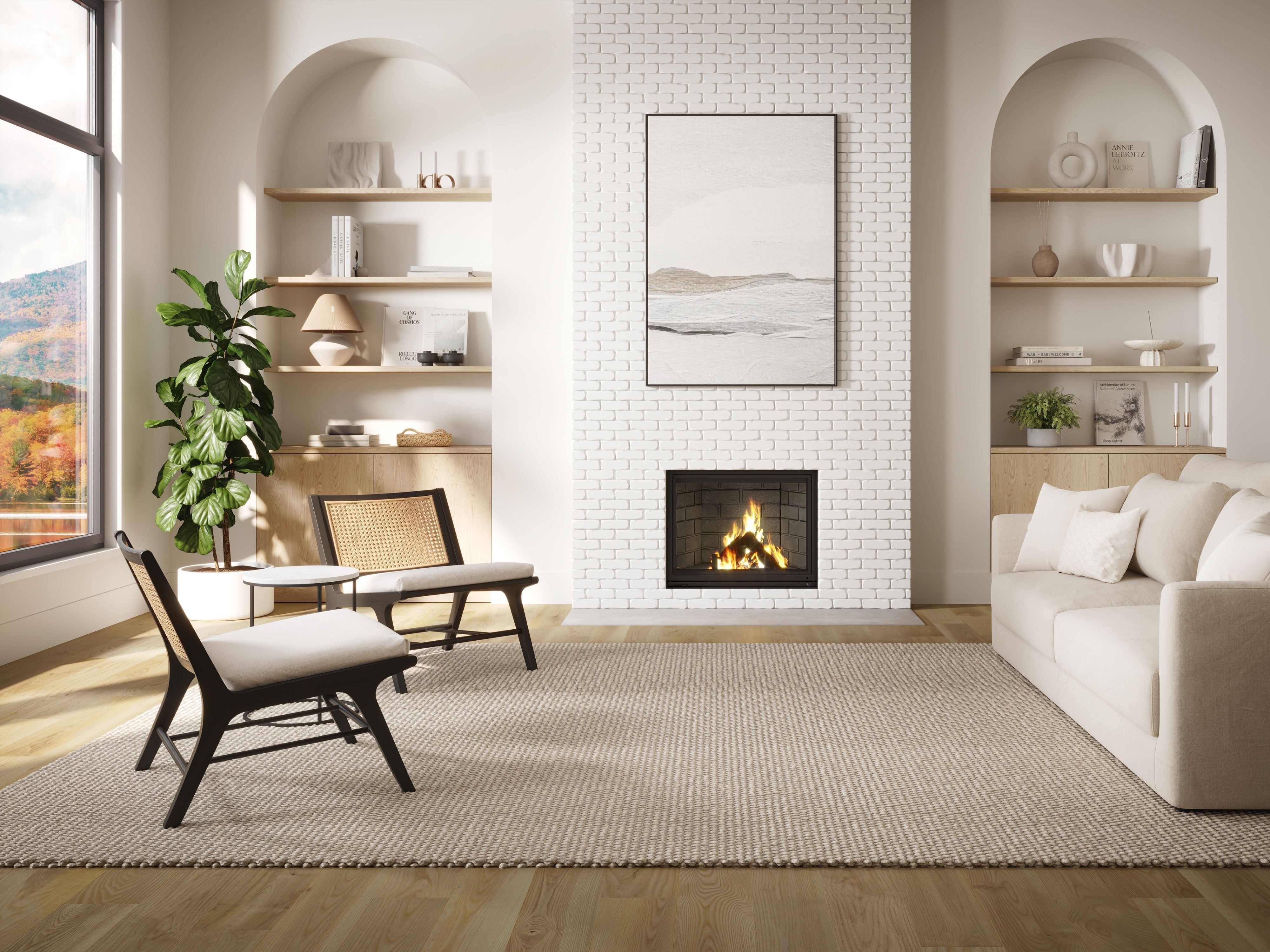 Valcourt Antoinette Decorative Wood Fireplace - FP7D