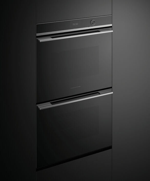 Fisher & Paykel 30" Series 9 Contemporary Self-Cleaning Double Oven, Stainless Steel – OB30DDPTDX2
