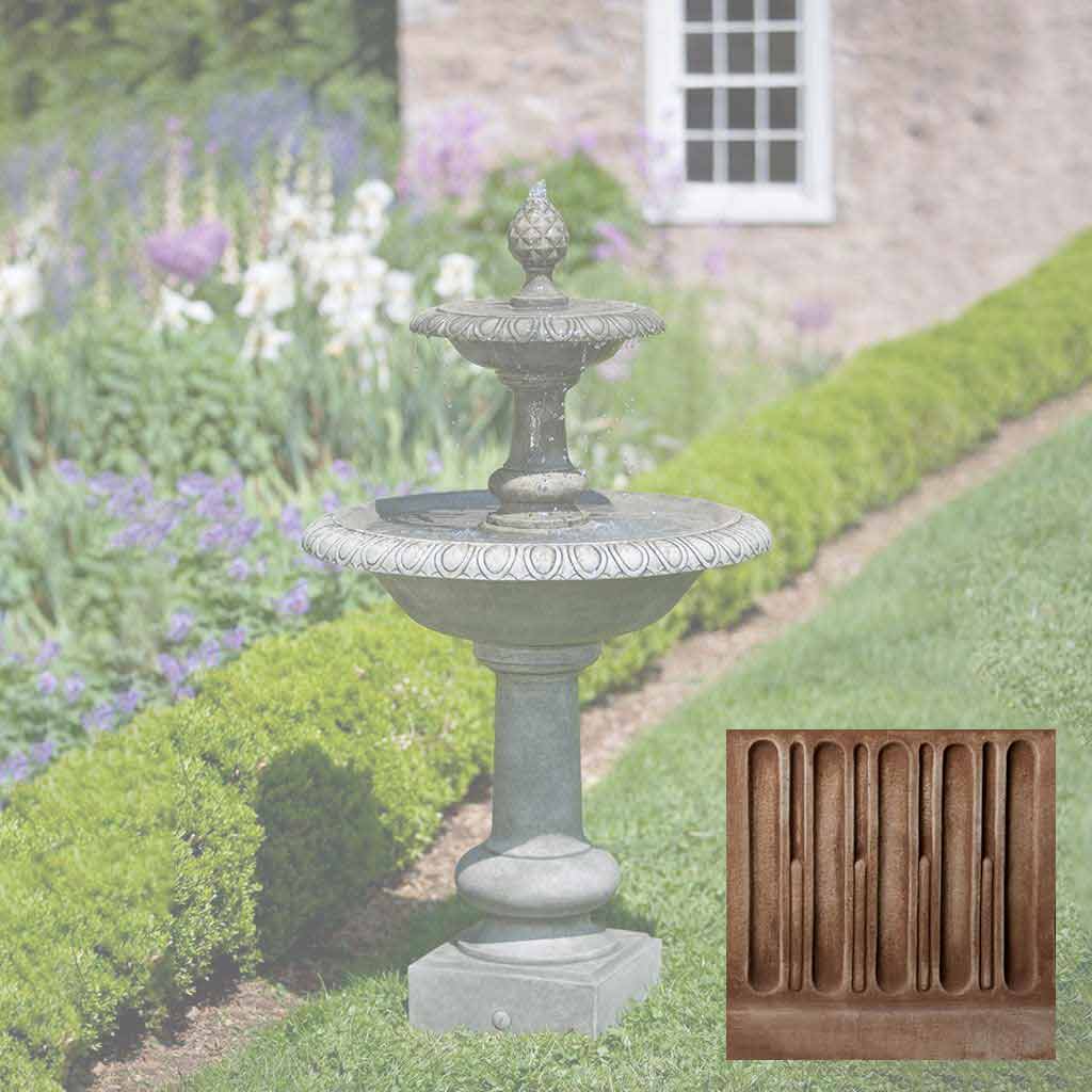 Campania Williamsburg Pineapple Two Tier Fountain - FT-132