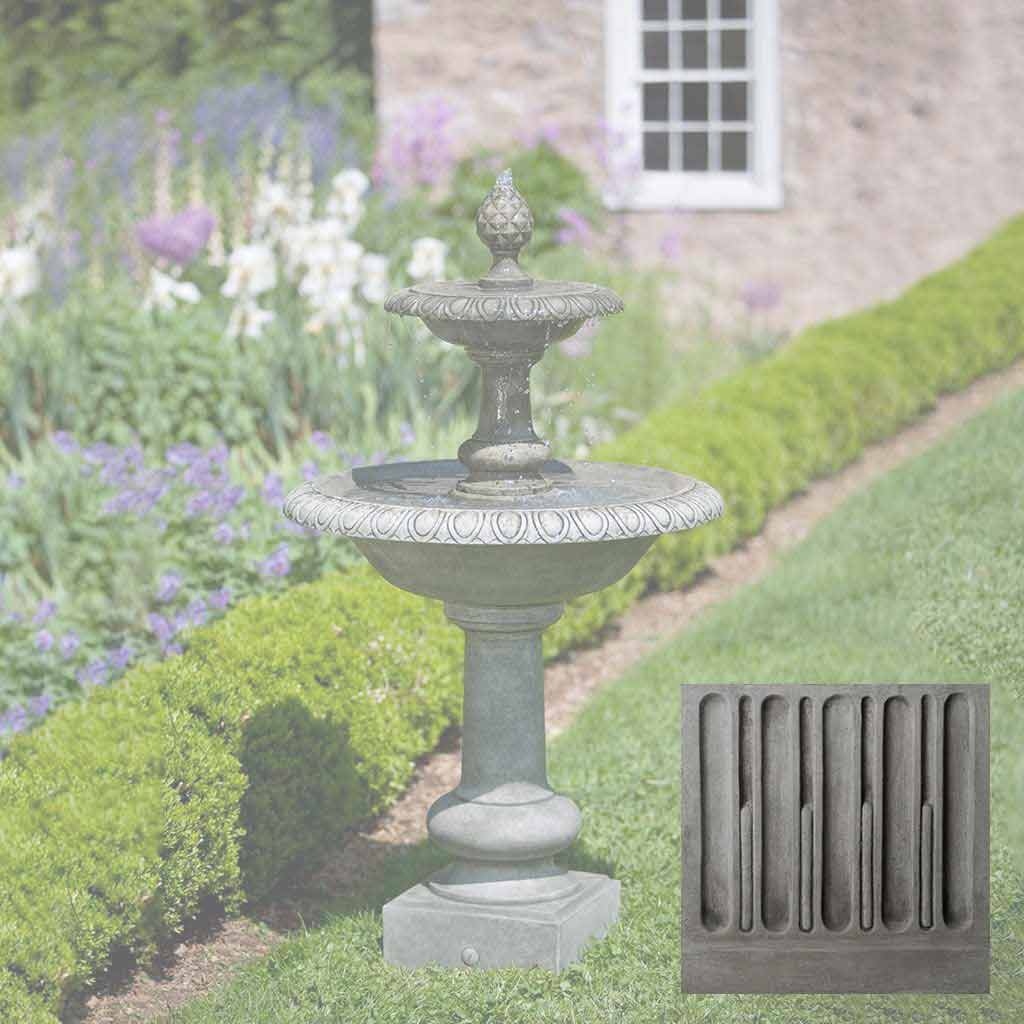 Campania Williamsburg Pineapple Two Tier Fountain - FT-132