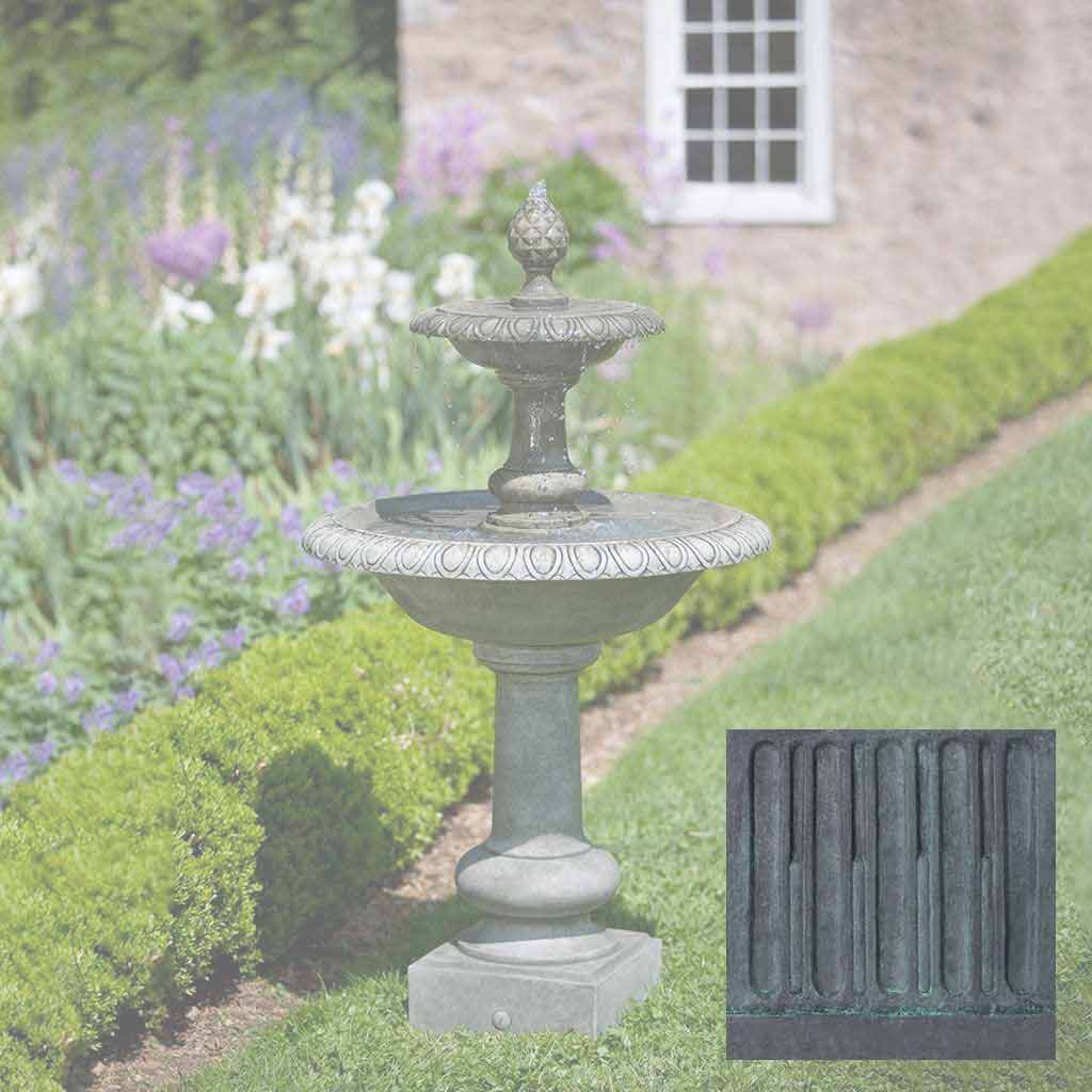 Campania Williamsburg Pineapple Two Tier Fountain - FT-132