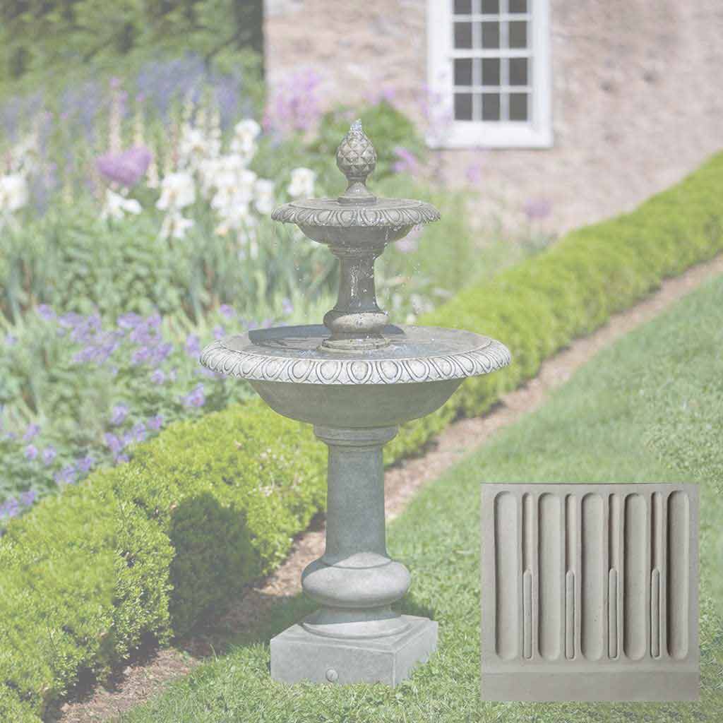 Campania Williamsburg Pineapple Two Tier Fountain - FT-132