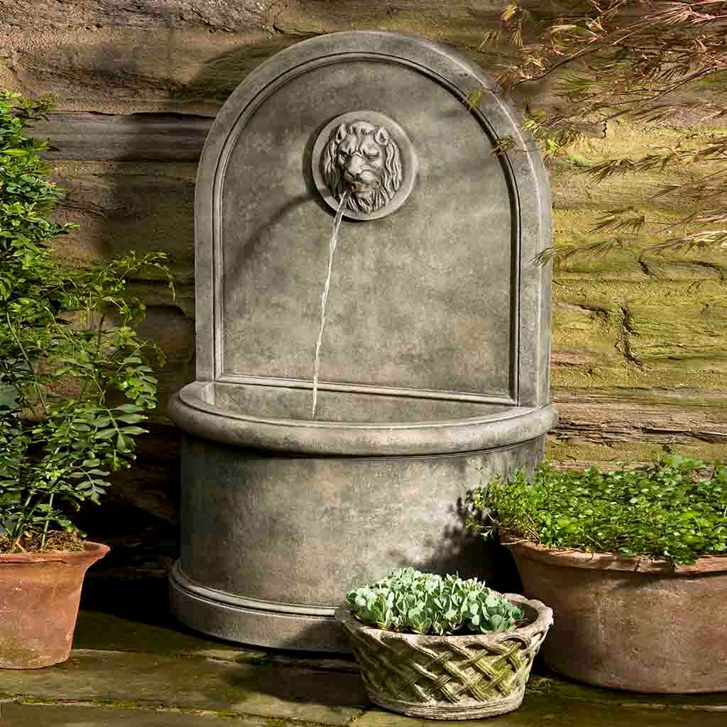 Campania Lion Wall Fountain - FT-165