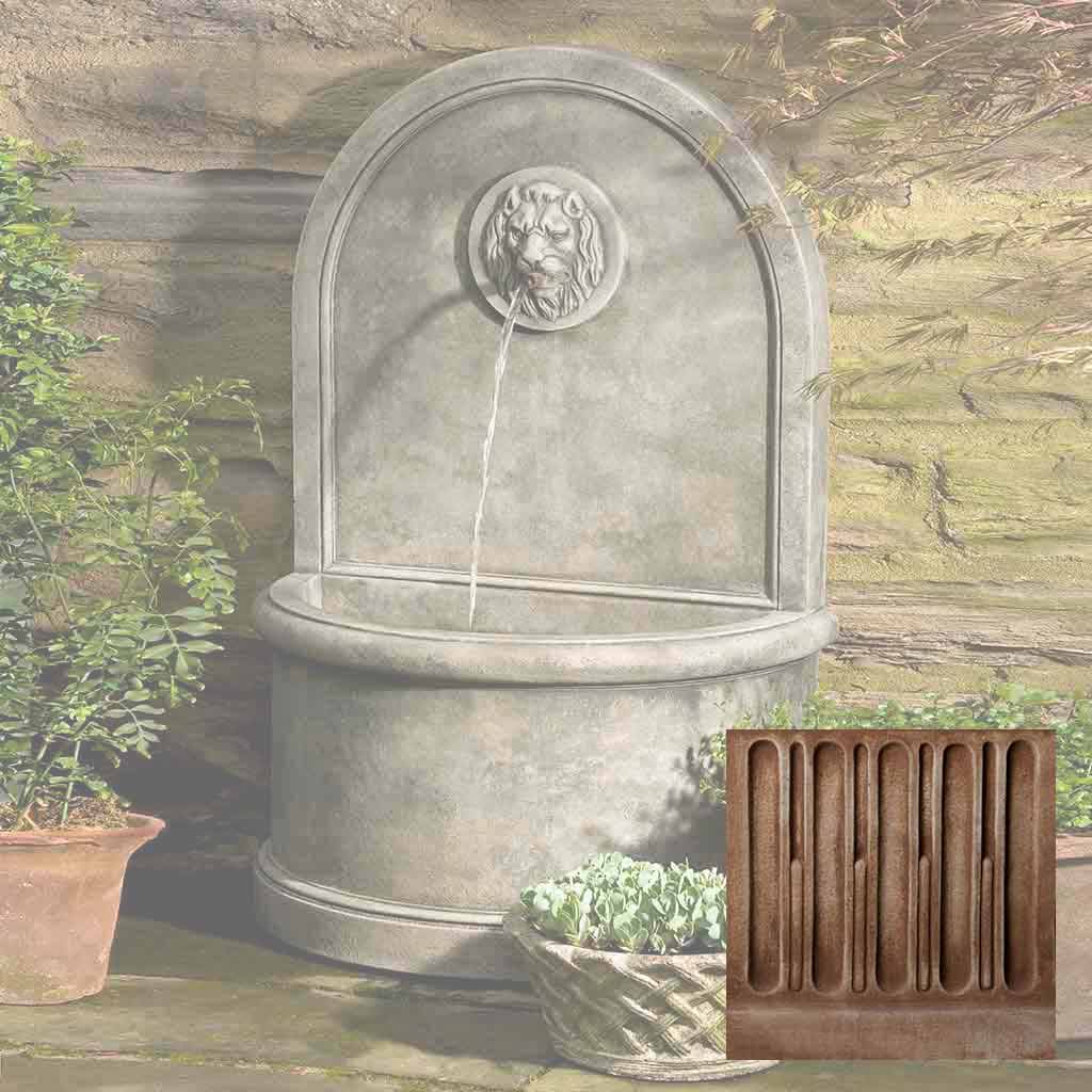 Campania Lion Wall Fountain - FT-165