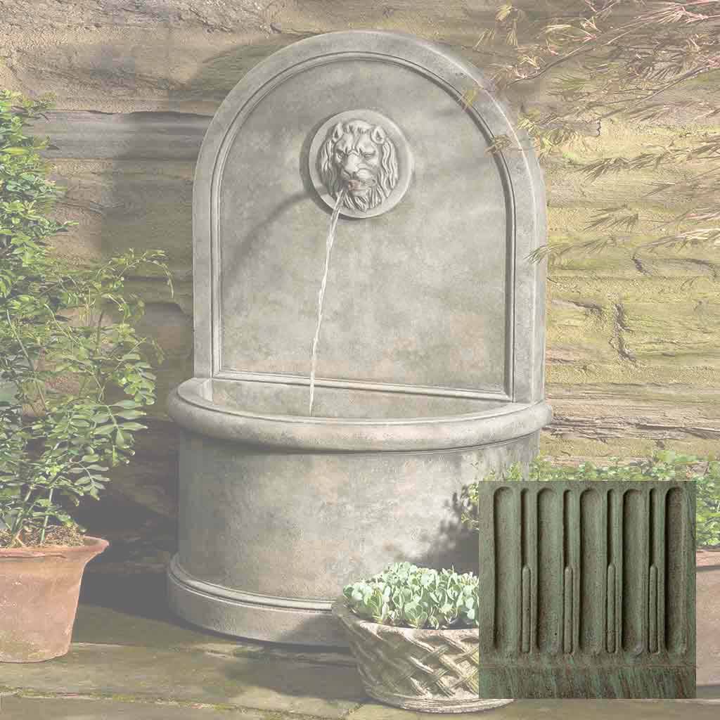 Campania Lion Wall Fountain - FT-165