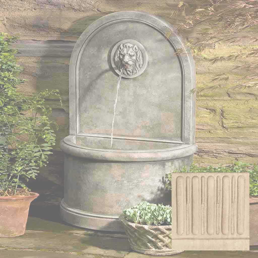 Campania Lion Wall Fountain - FT-165