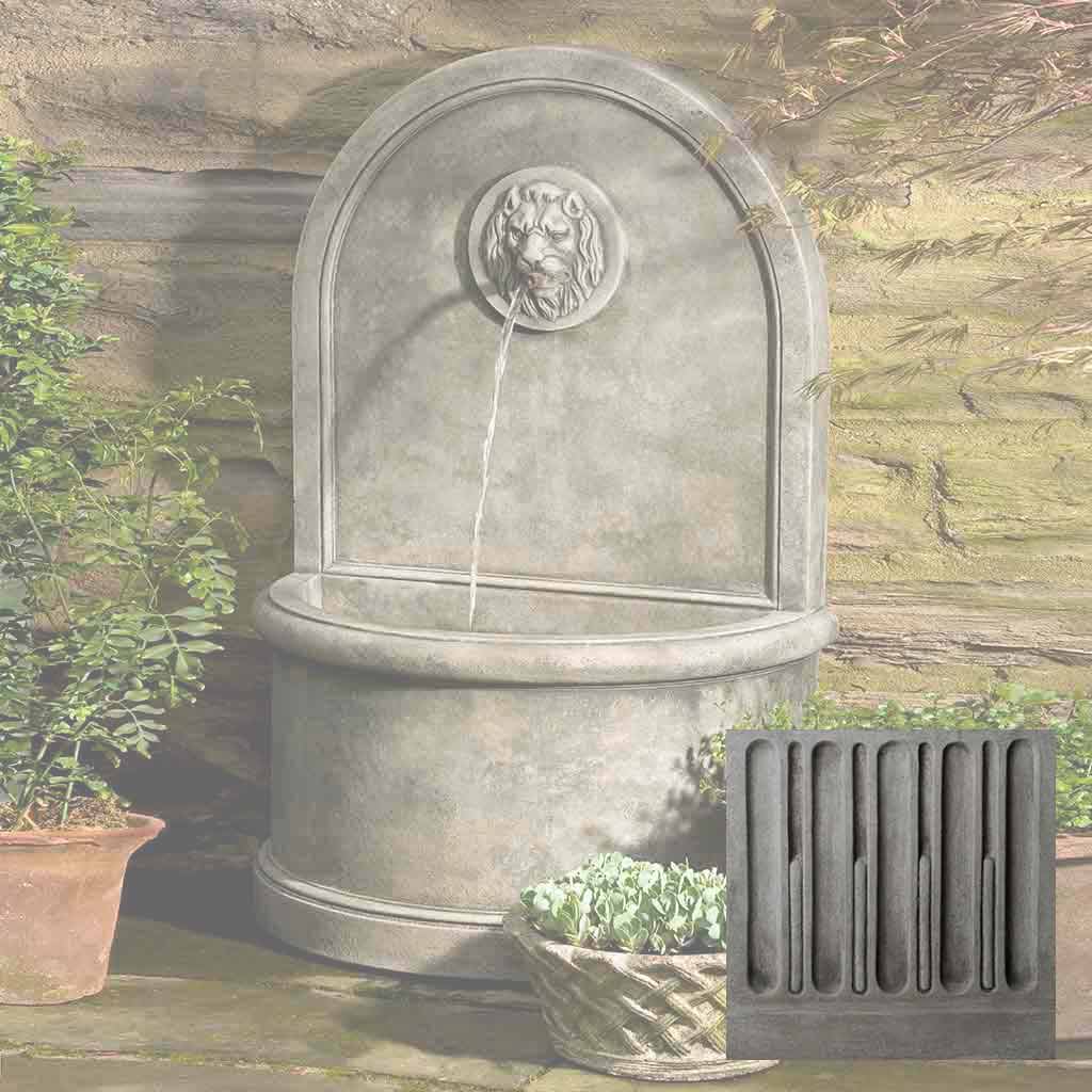 Campania Lion Wall Fountain - FT-165