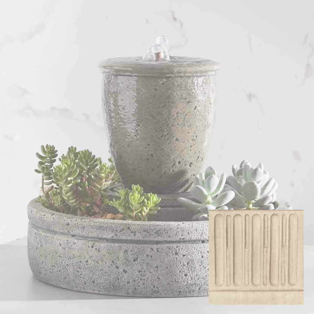 Campania M-Series Textured Spa Fountain with Planter - FT-178