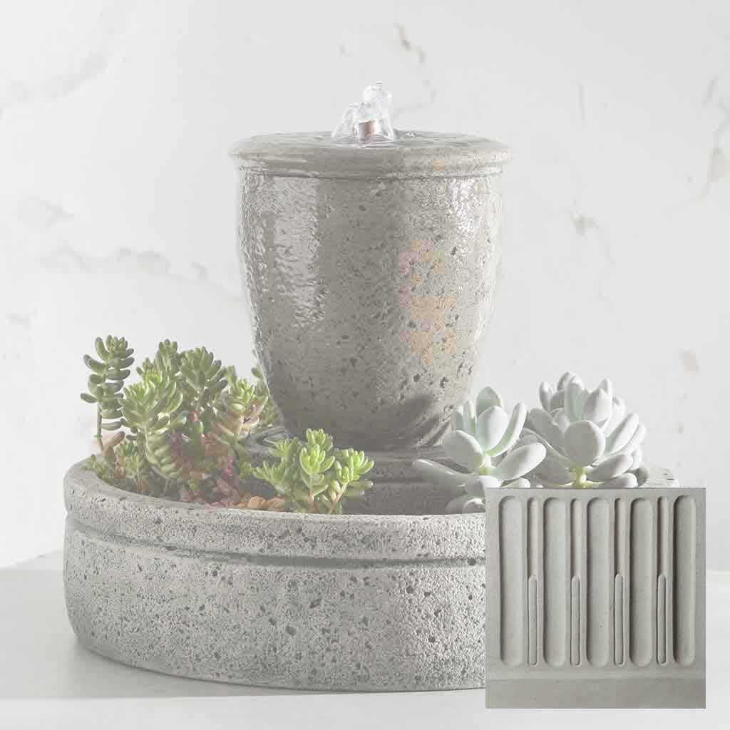 Campania M-Series Textured Spa Fountain with Planter - FT-178