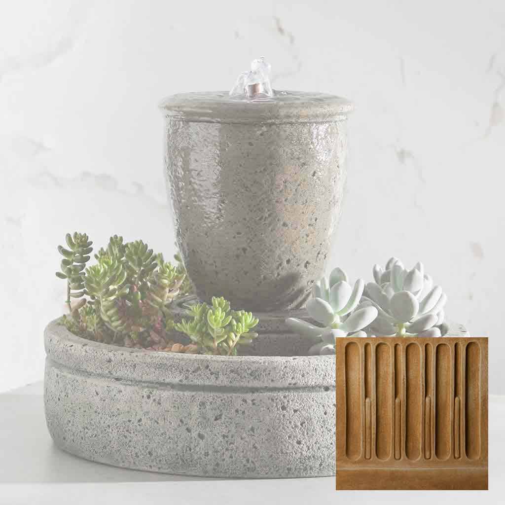 Campania M-Series Textured Spa Fountain with Planter - FT-178