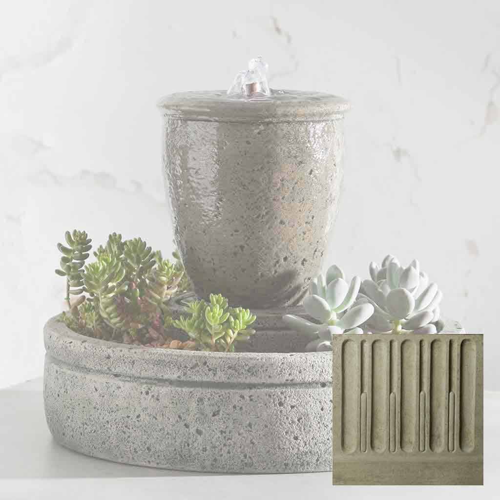 Campania M-Series Textured Spa Fountain with Planter - FT-178