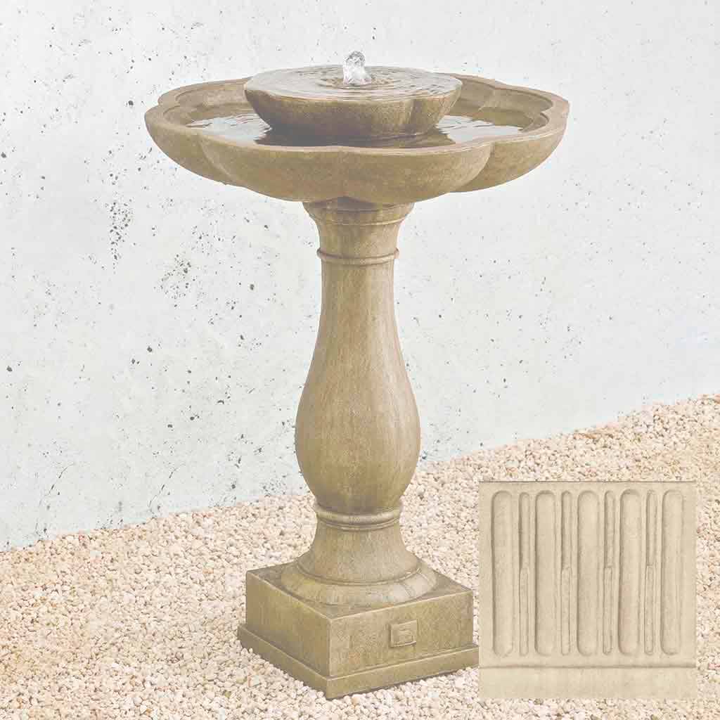 Campania Flores Pedestal Fountain - FT-180
