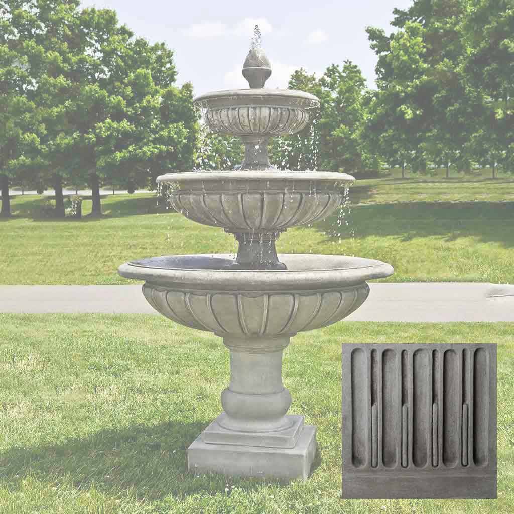 Campania Three Tier Longvue Fountain - FT-240