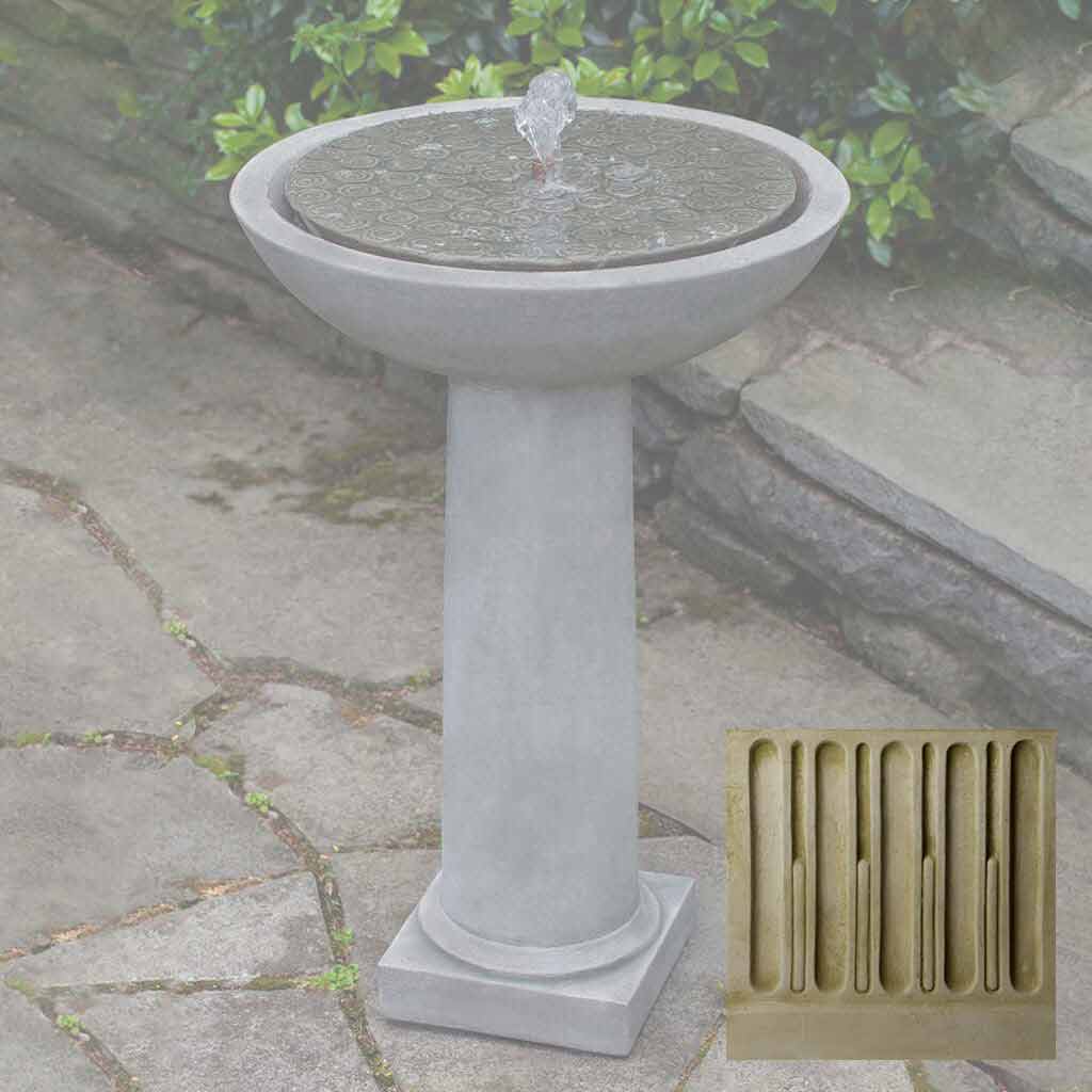 Campania Cirrus Birdbath Fountain - FT-246