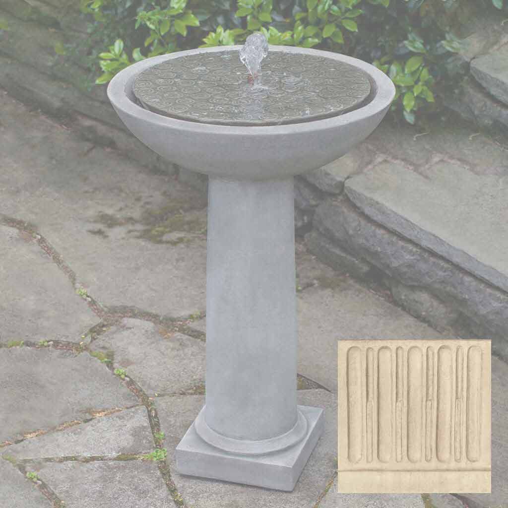 Campania Cirrus Birdbath Fountain - FT-246