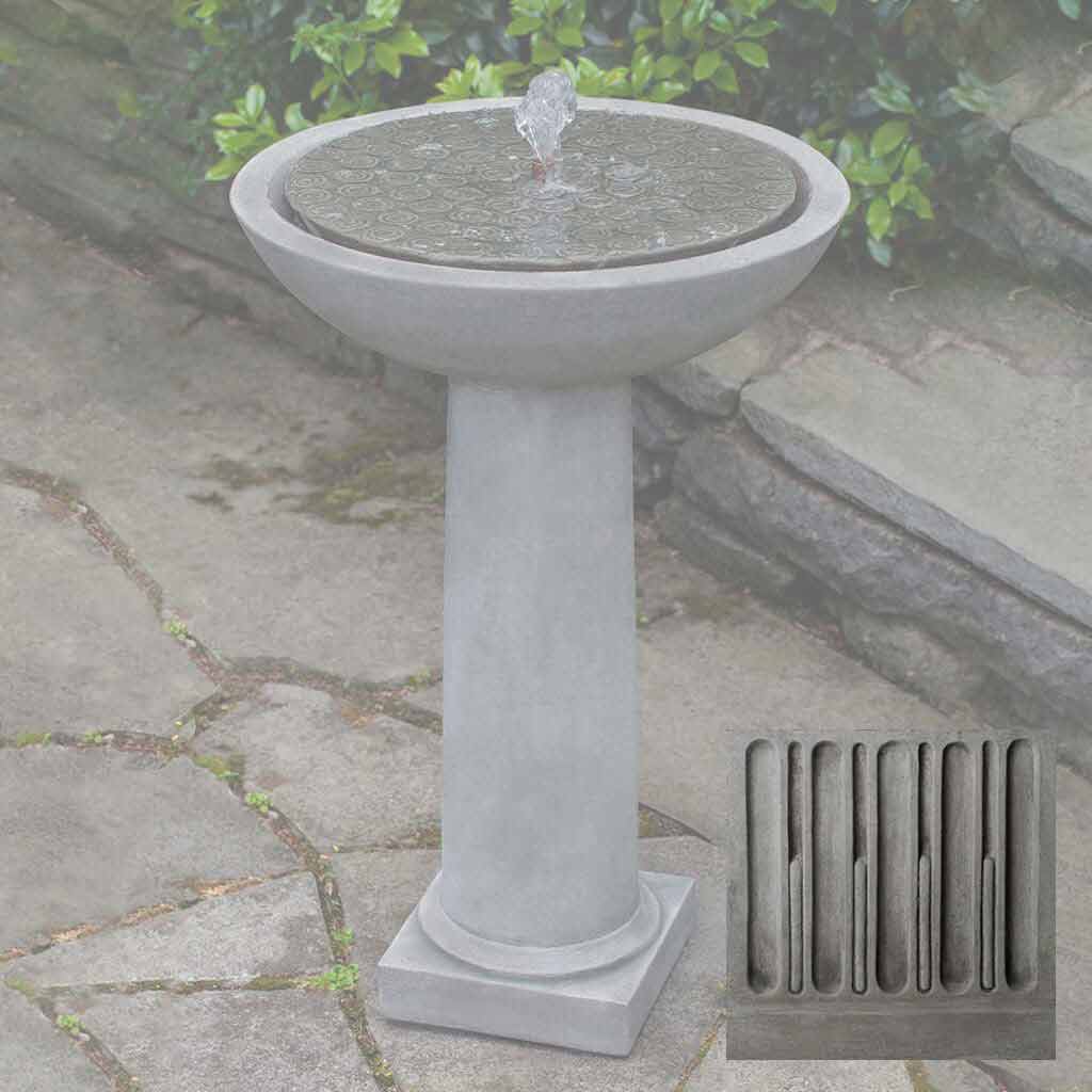 Campania Cirrus Birdbath Fountain - FT-246