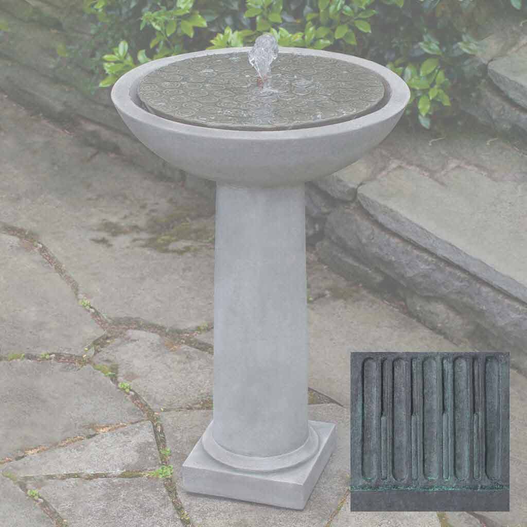 Campania Cirrus Birdbath Fountain - FT-246
