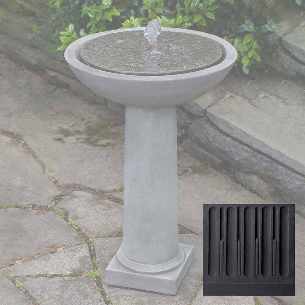 Campania Cirrus Birdbath Fountain - FT-246