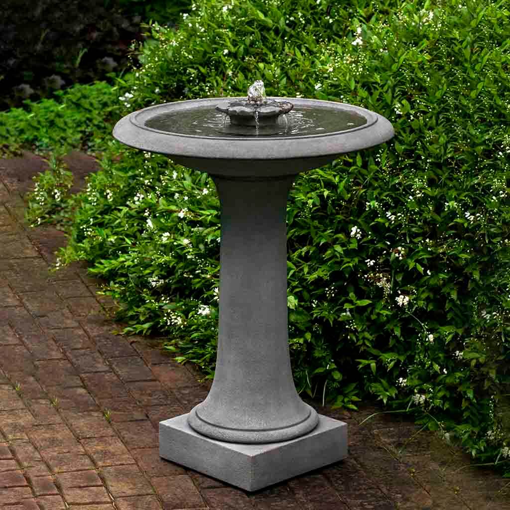 Campania Camellia Birdbath Fountain - FT-311