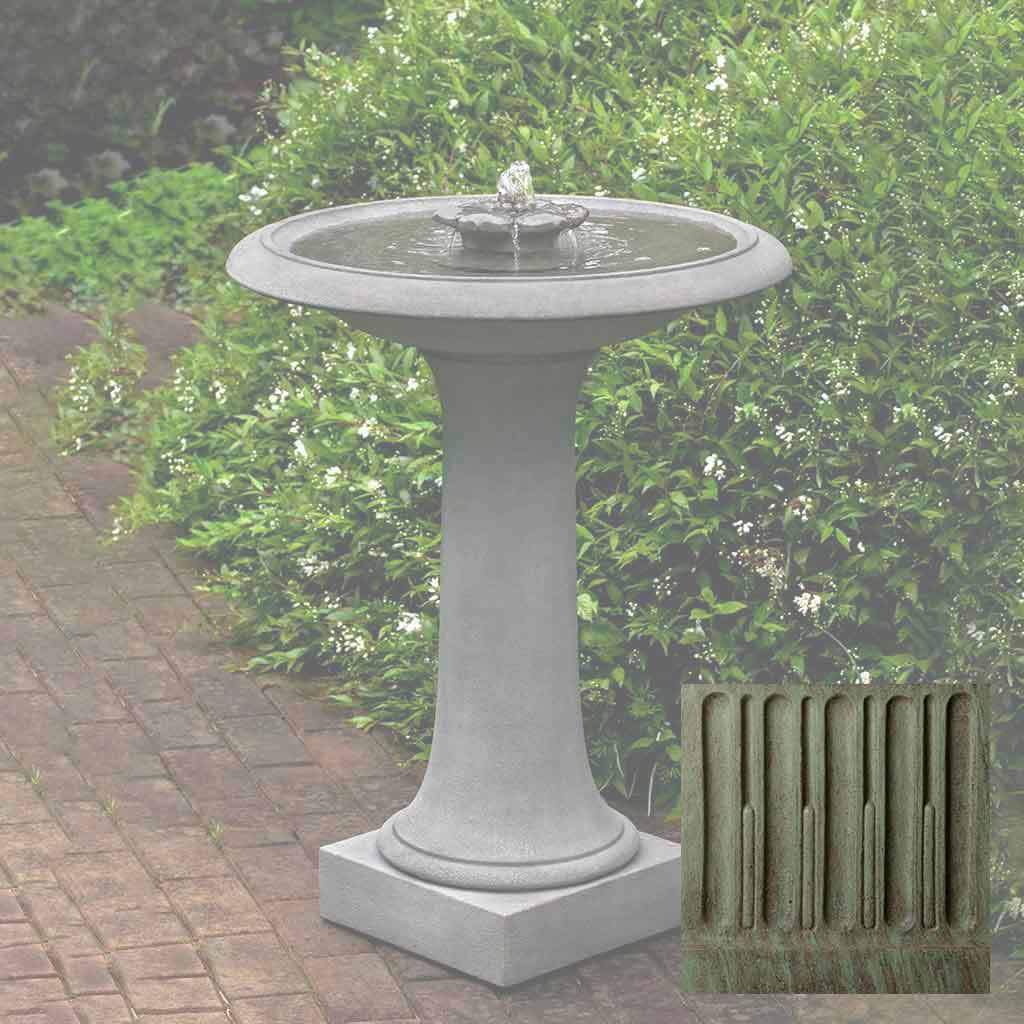 Campania Camellia Birdbath Fountain - FT-311