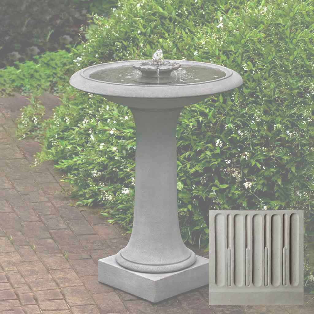 Campania Camellia Birdbath Fountain - FT-311