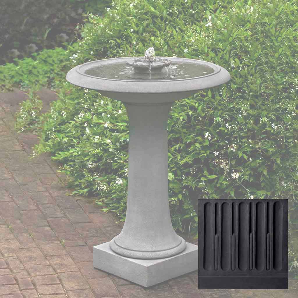 Campania Camellia Birdbath Fountain - FT-311