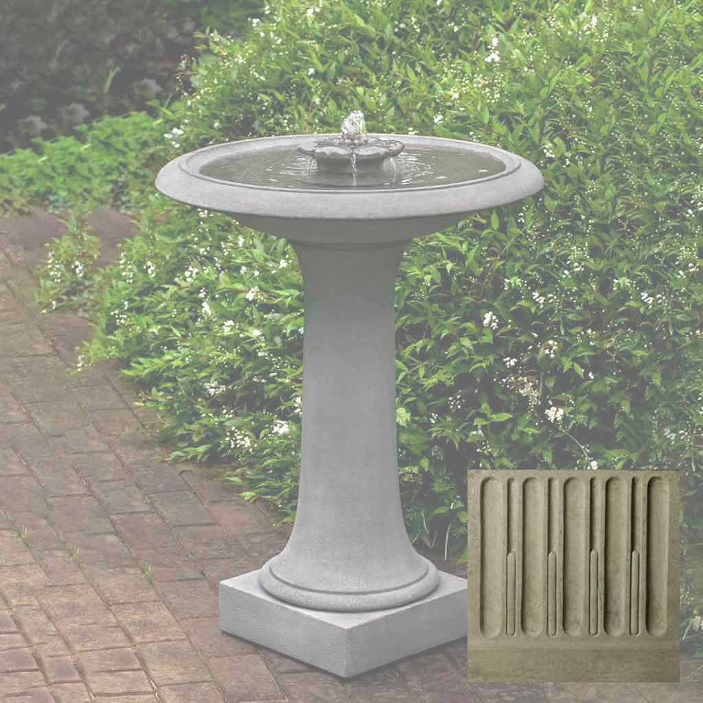 Campania Camellia Birdbath Fountain - FT-311