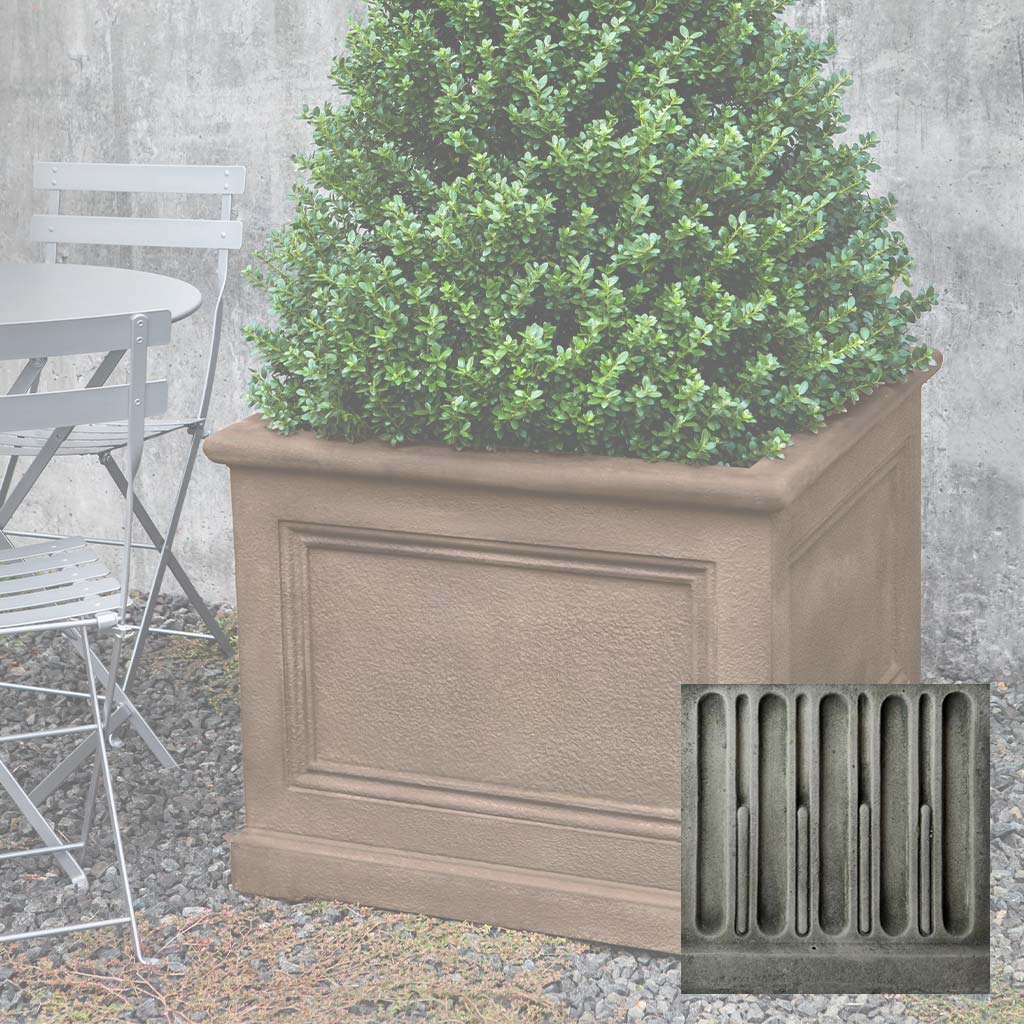 Campania LeNotre Square Planter - GFRC-0500