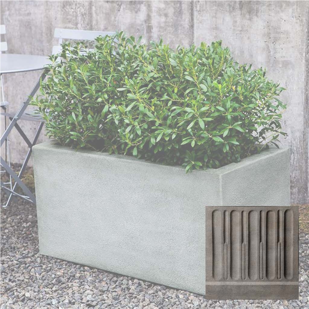 Campania Metropolis Rectangle 482424 Planter - GFRC-0800