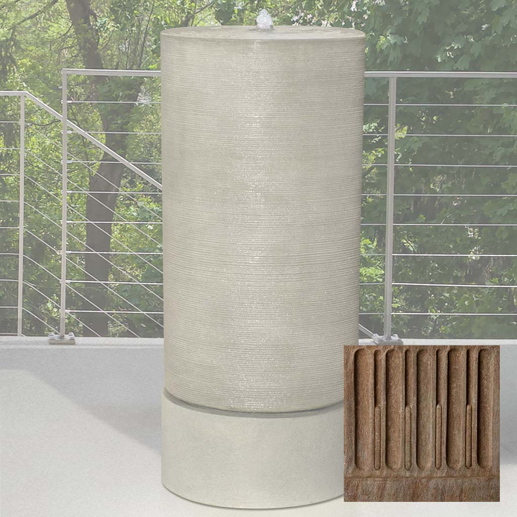 Campania Tall Cylinder Fountain - GFRCFT-1109