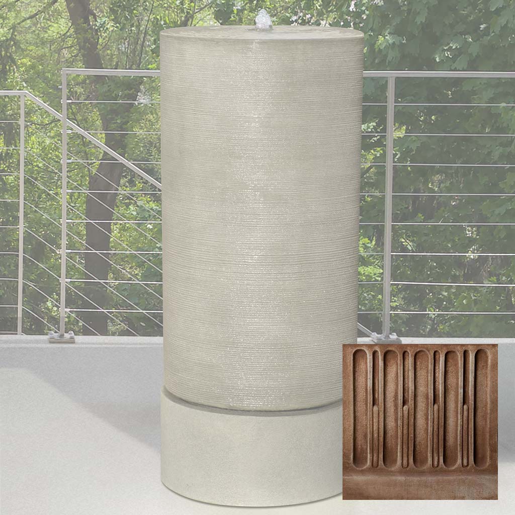 Campania Tall Cylinder Fountain - GFRCFT-1109