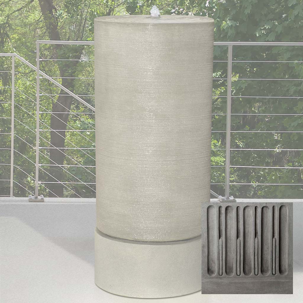 Campania Tall Cylinder Fountain - GFRCFT-1109