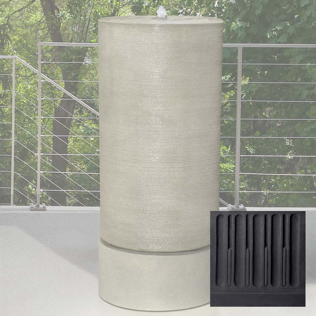 Campania Tall Cylinder Fountain - GFRCFT-1109