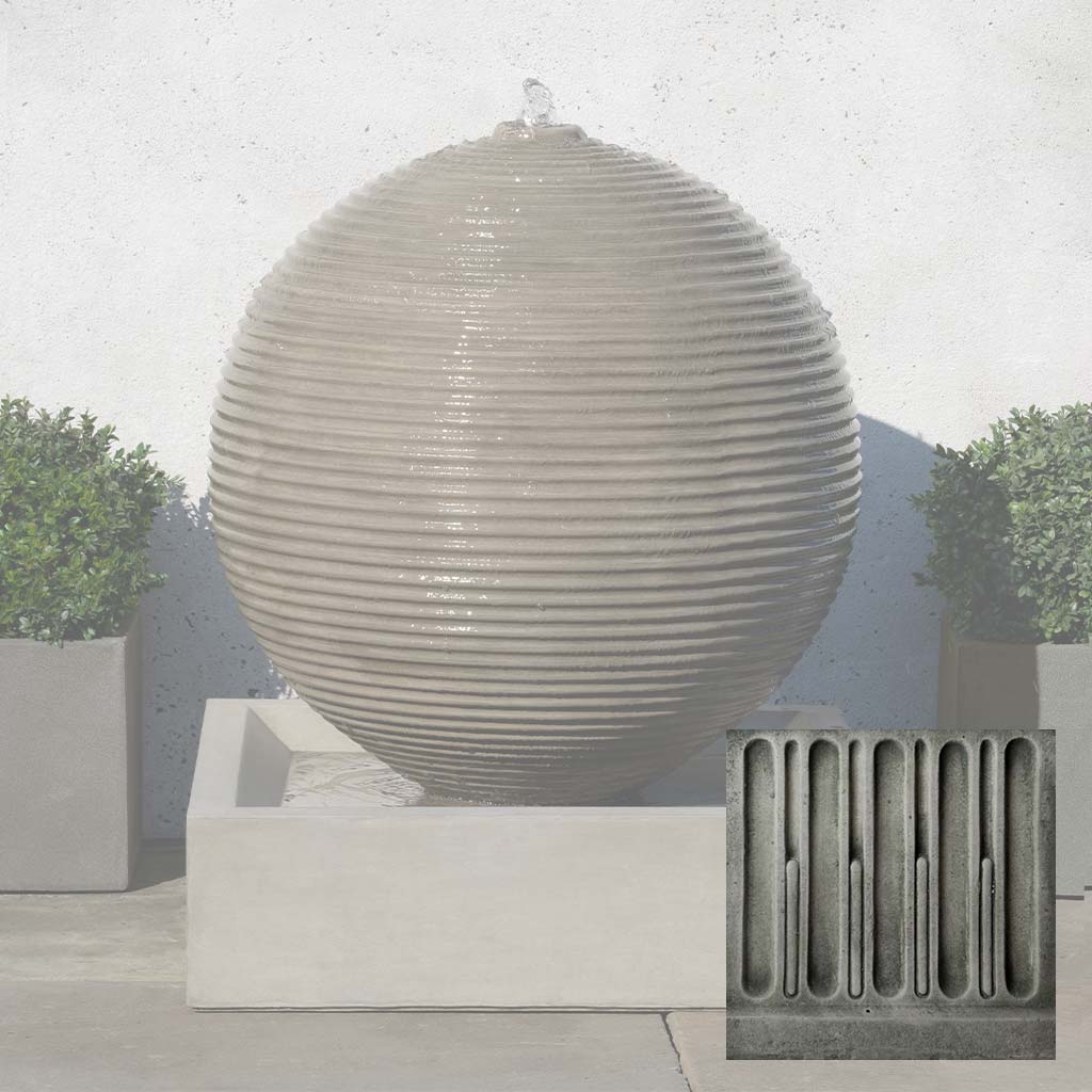 Campania Ribbed Sphere Fountain - GFRCFT-1114
