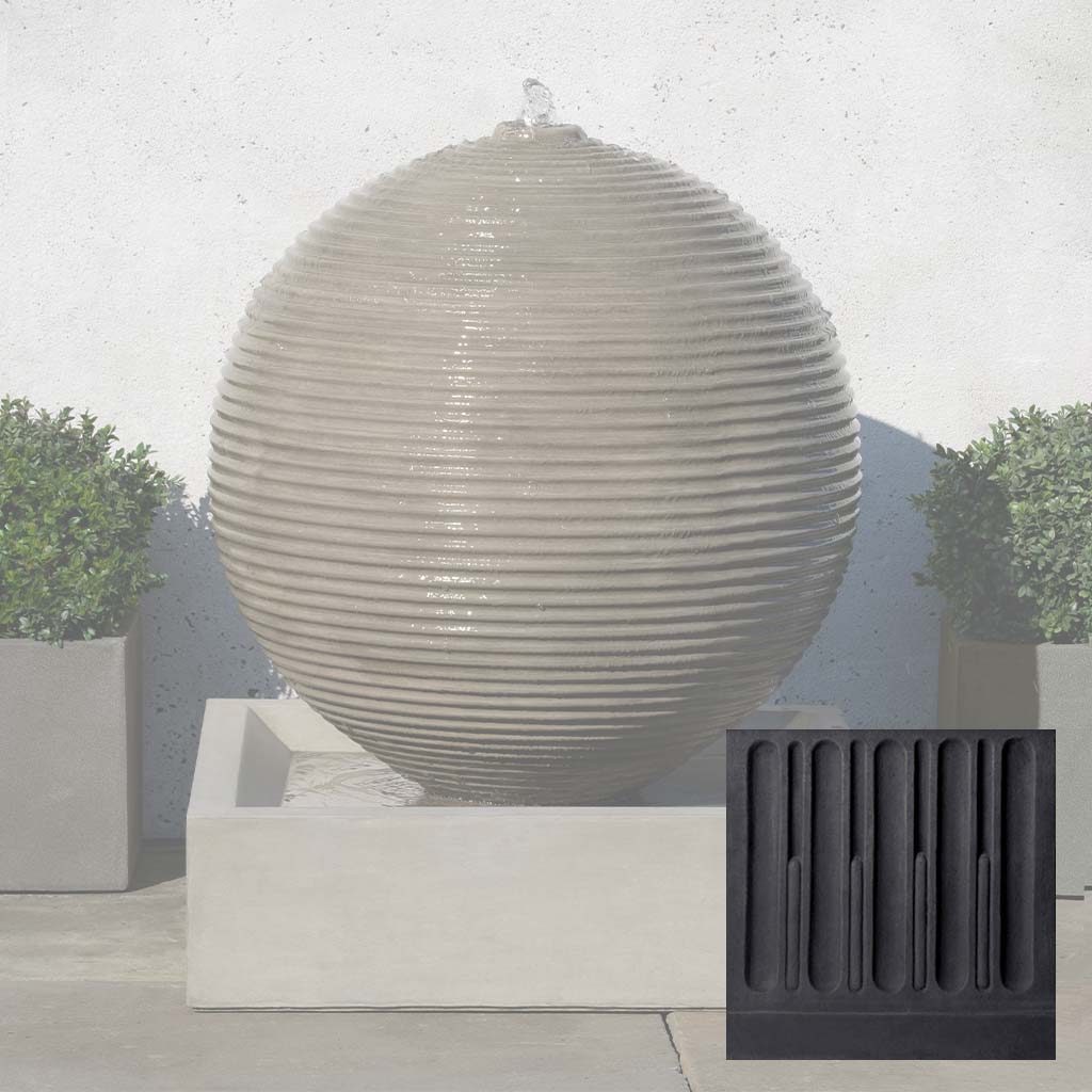 Campania Ribbed Sphere Fountain - GFRCFT-1114