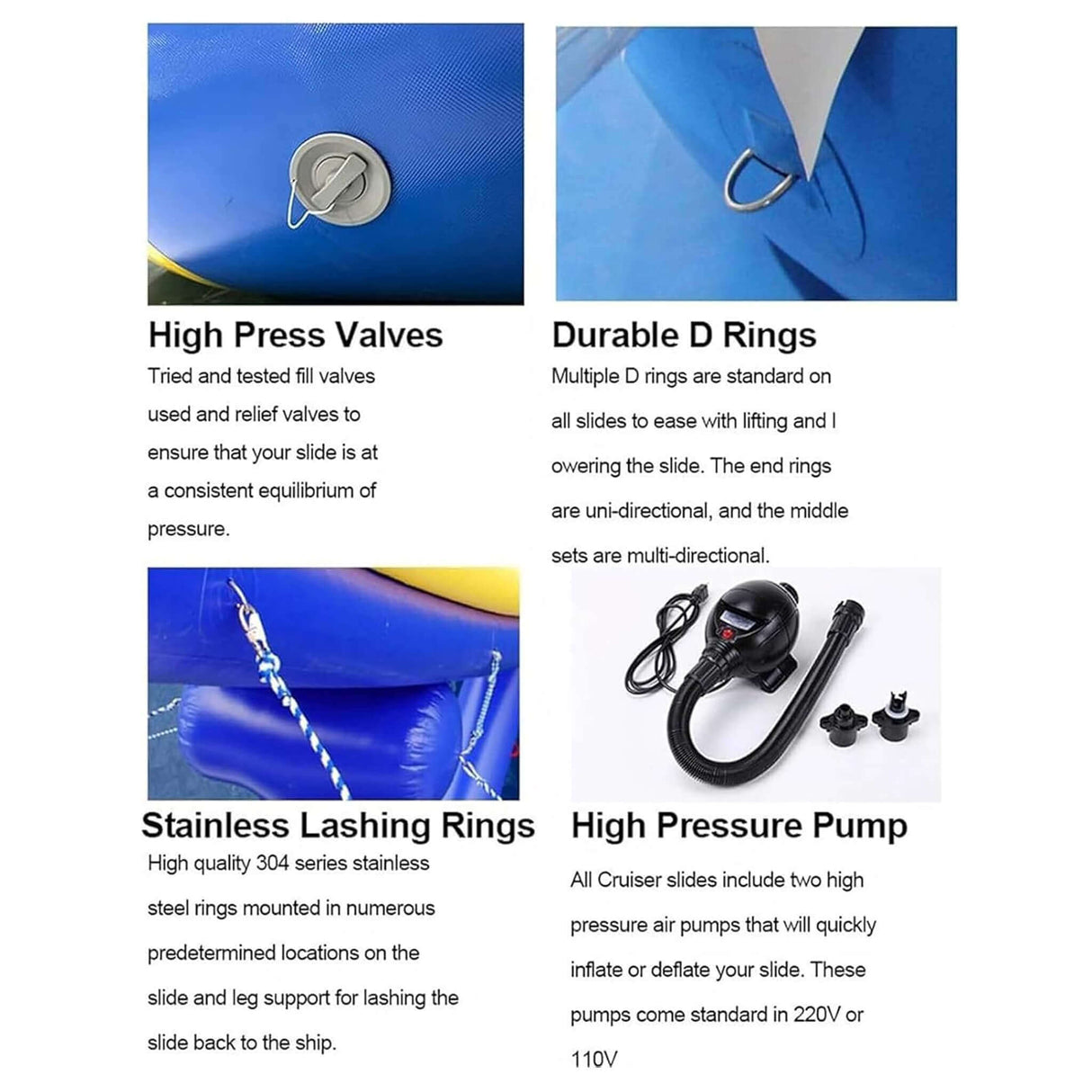 Giant Heavy Duty Inflatable Triangle Water Slide With Air Pump (SAK25943)