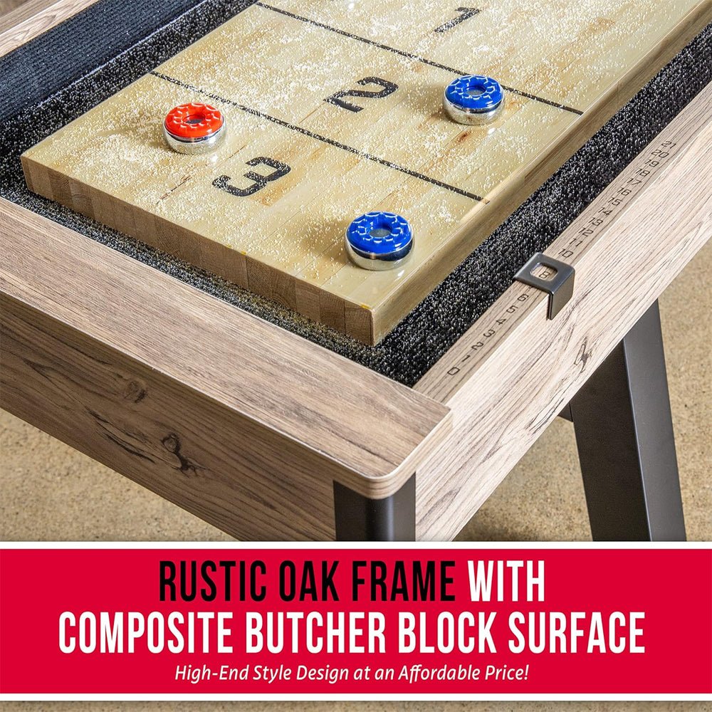 Gosports Premium Shuffleboard Table Set For Game Rooms With Pucks, Wax, And Brush, 9FT (96275134)