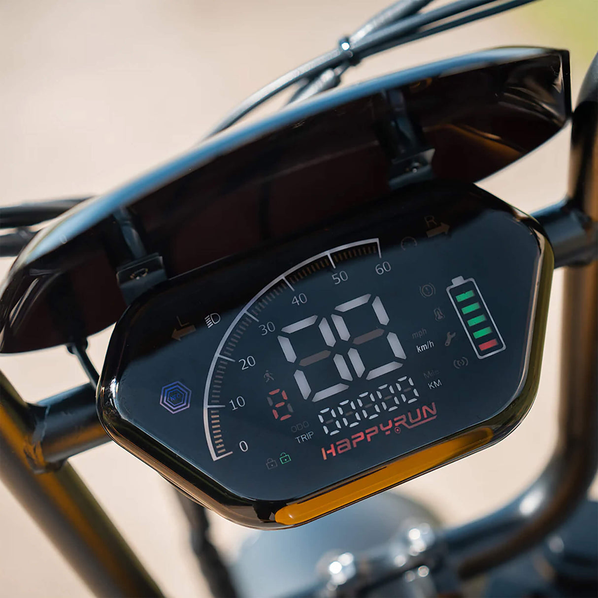 HappyRun G100 (G100 Pro) Long Distance Electric Fat Tire Bike Motorcycle (SAK95715)