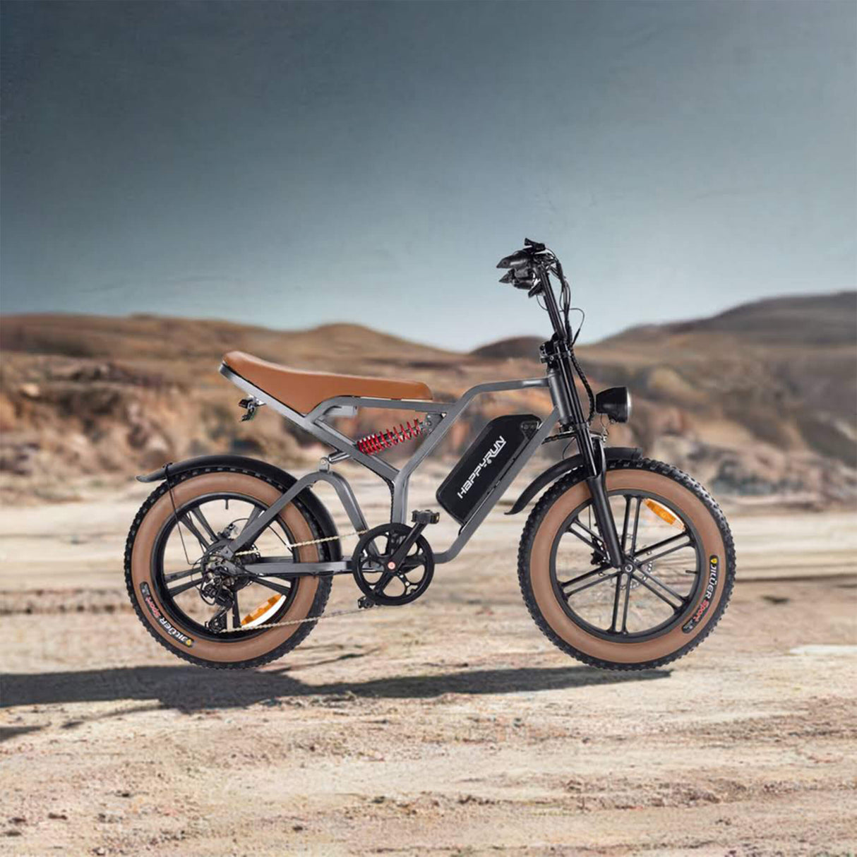 HappyRun Tank G60 Electric Off-Road Fat Tire Moped Bike (SAK48732)