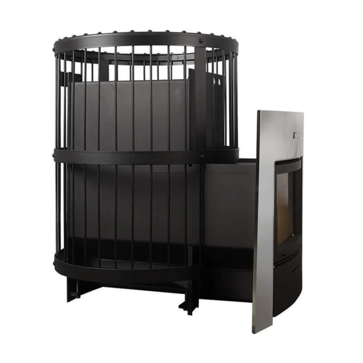 Harvia Legend Duo Wood Burning Sauna Stove/Fireplace Combo With Sauna Stones (SAK30749)