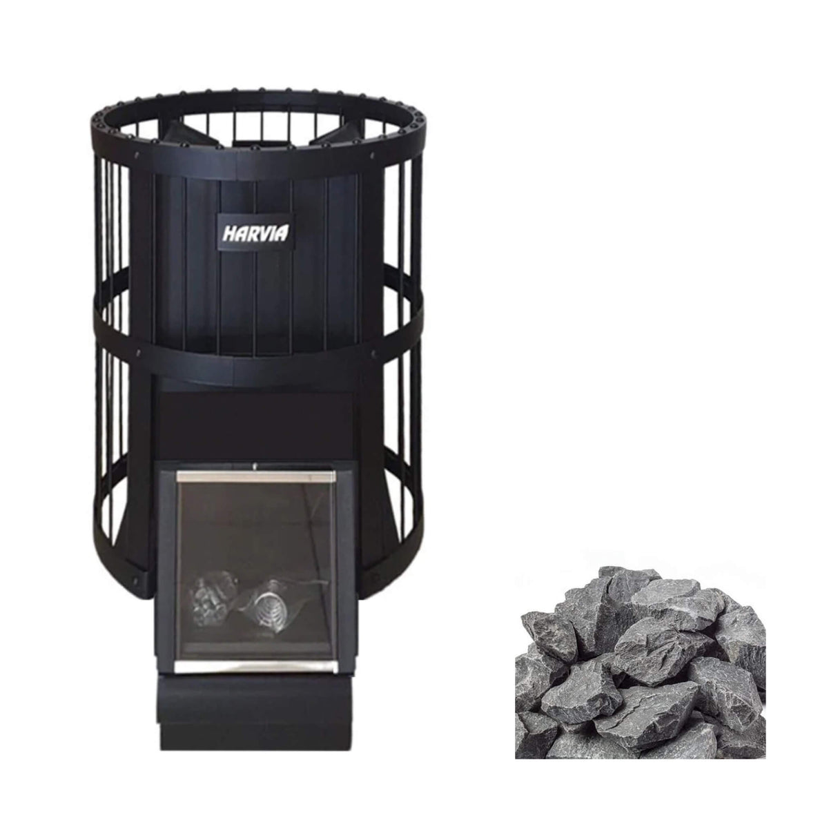 Harvia Legend SL Wood Burning Sauna Stove With Adjustable Feet & Sauna Stones (SAK21430)