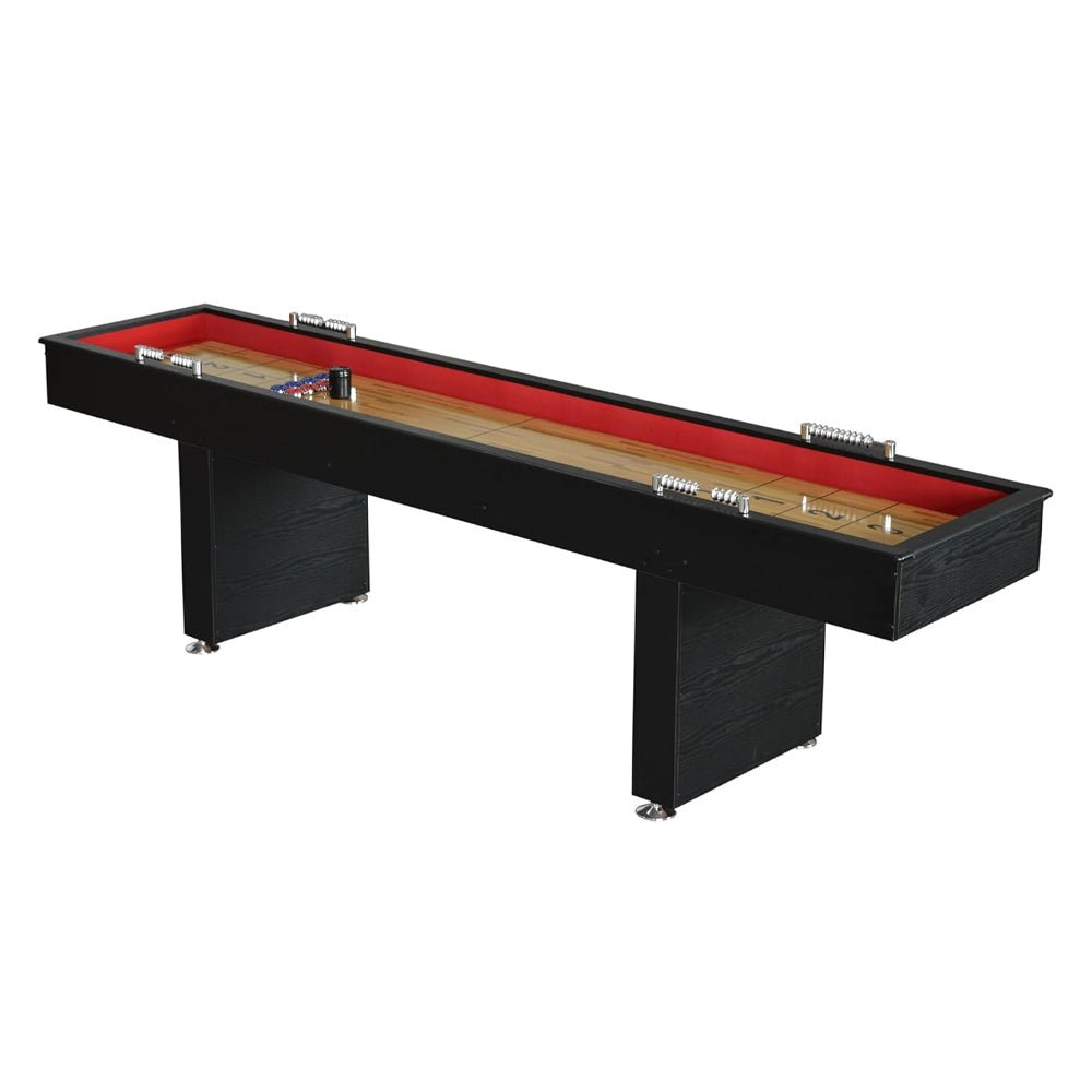 Hathaway Avenger Shuffleboard With Padded Gutters, Leg Levelers, 8 Pucks And Wax, 9FT (91524637)