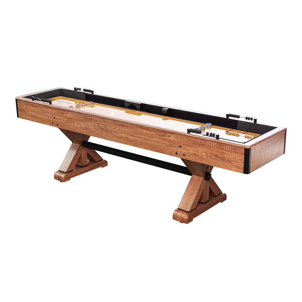 Hathaway Daulton Premium White Oak Finish Shuffleboard Table With Accessories, 9FT (96375142)