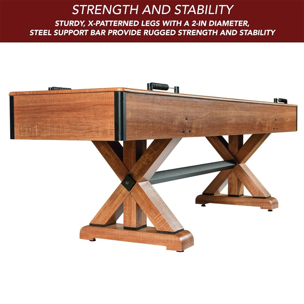 Hathaway Daulton Premium White Oak Finish Shuffleboard Table With Accessories, 9FT (96375142)