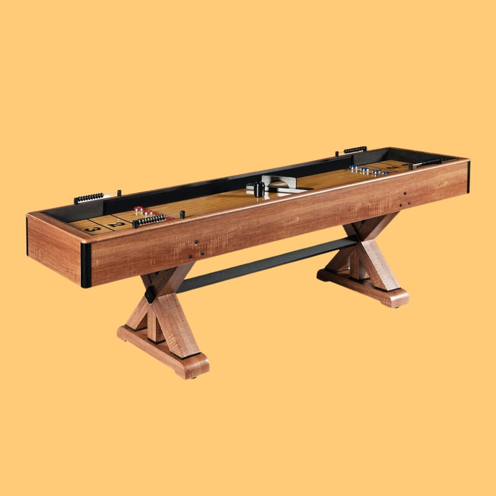 Hathaway Daulton Premium White Oak Finish Shuffleboard Table With Accessories, 9FT (96375142)