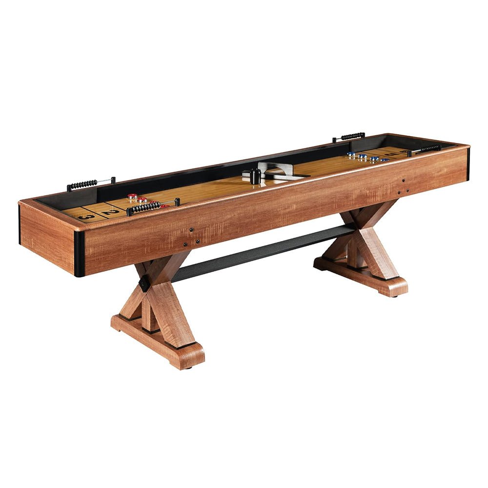 Hathaway Daulton Premium White Oak Finish Shuffleboard Table With Accessories, 9FT (96375142)